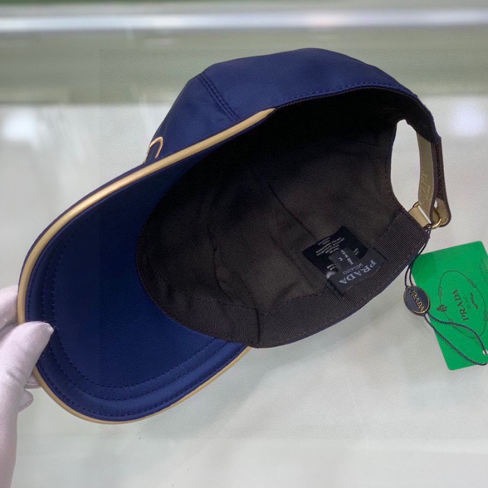 Pra*a cotton baseball cap blue