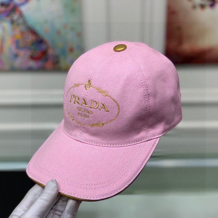 Pra*a cotton baseball cap pink