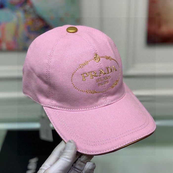 Pra*a cotton baseball cap pink