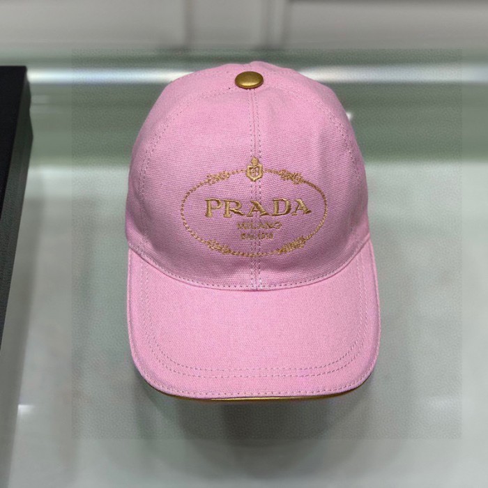 Pra*a cotton baseball cap pink