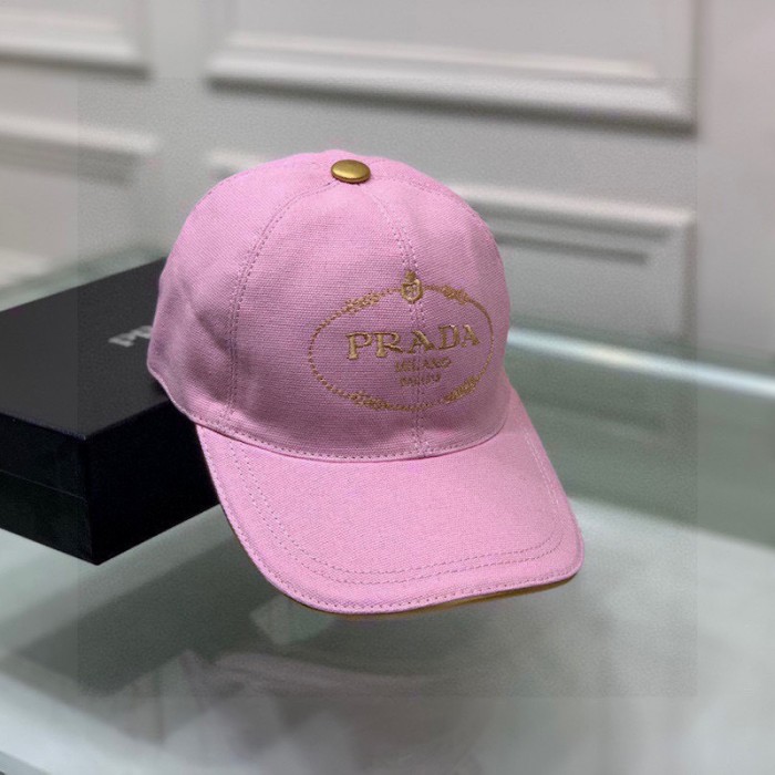 Pra*a cotton baseball cap pink