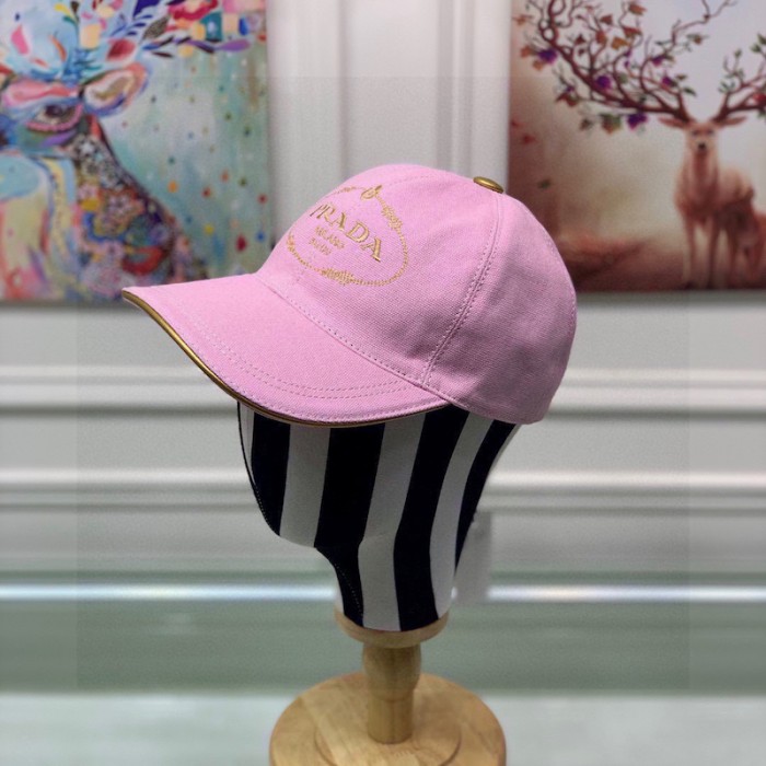 Pra*a cotton baseball cap pink