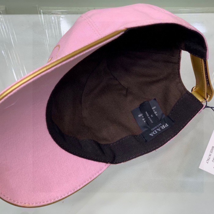 Pra*a cotton baseball cap pink