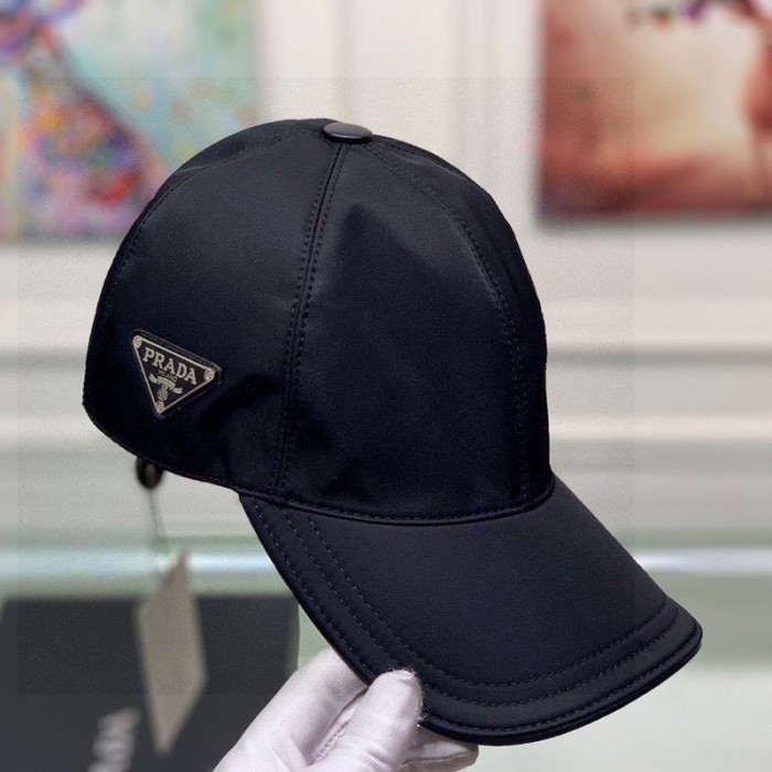 Pra*a re-nylon baseball cap black