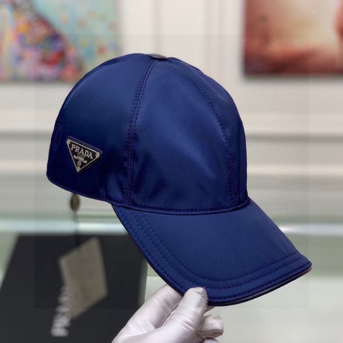 Pra*a re-nylon baseball cap blue