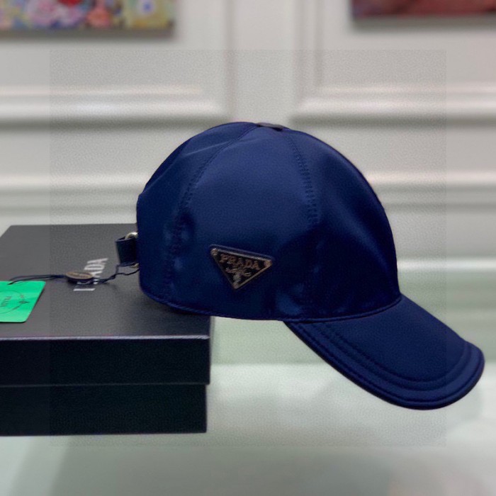 Pra*a re-nylon baseball cap blue