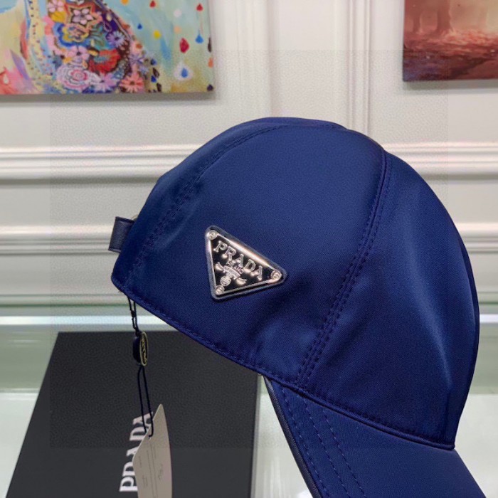 Pra*a re-nylon baseball cap blue