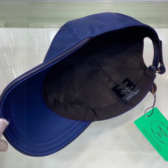 Pra*a re-nylon baseball cap blue
