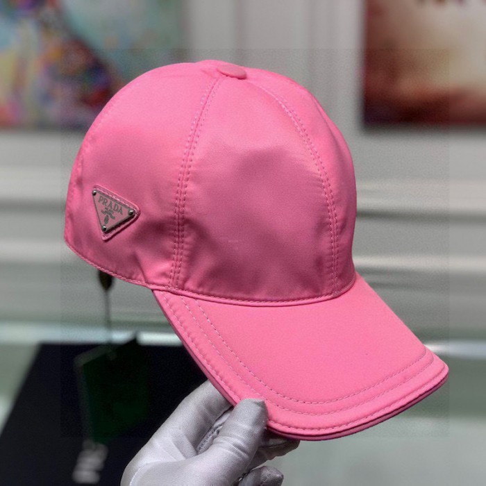 Pra*a re-nylon baseball cap pink