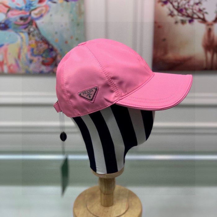Pra*a re-nylon baseball cap pink