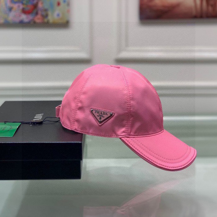 Pra*a re-nylon baseball cap pink