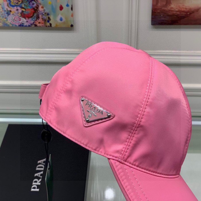 Pra*a re-nylon baseball cap pink