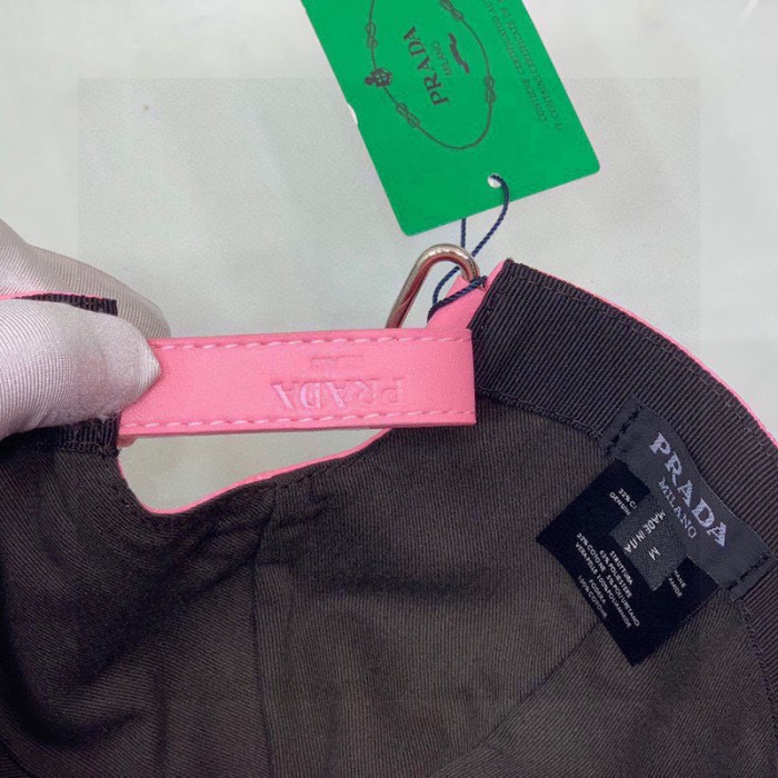 Pra*a re-nylon baseball cap pink