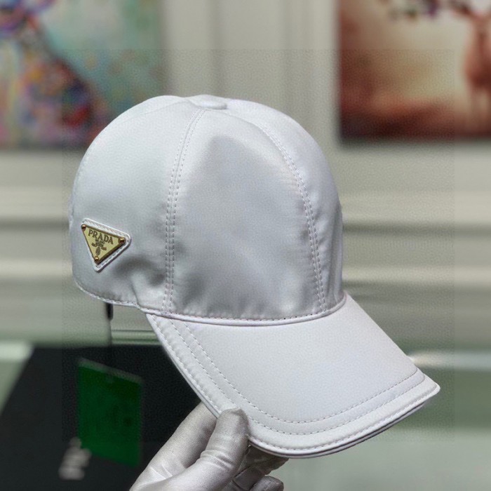 Pra*a re-nylon baseball cap white