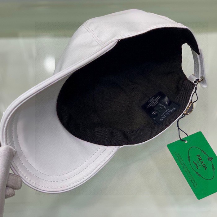 Pra*a re-nylon baseball cap white