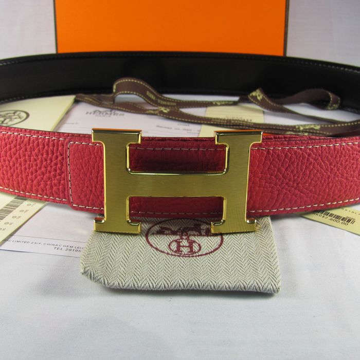 H**mes reversible togo leather 38mm belt peach