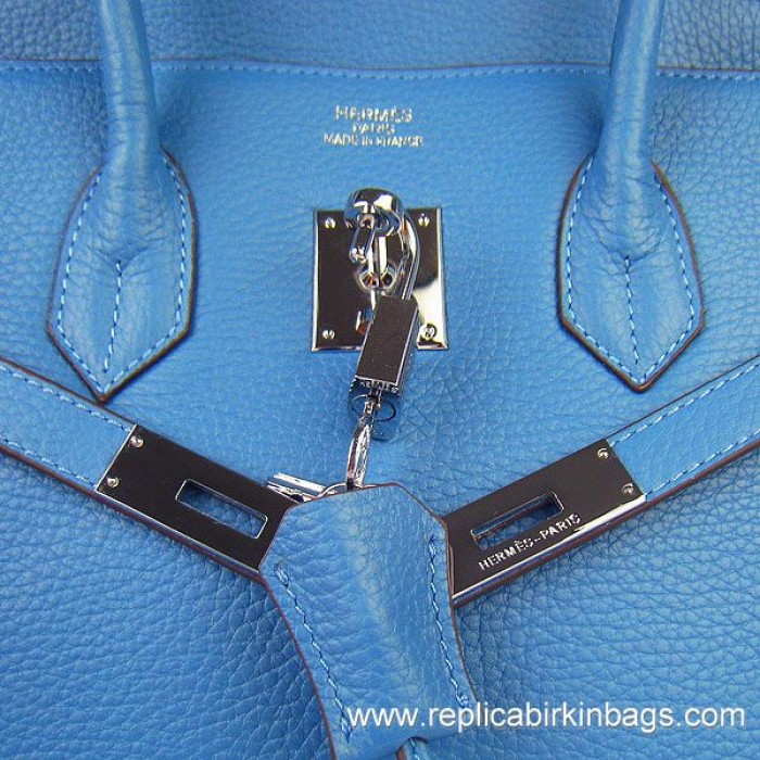 H**mes birkin 35cm togo leather blue jean