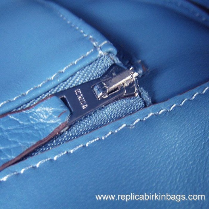 H**mes birkin 35cm togo leather blue jean