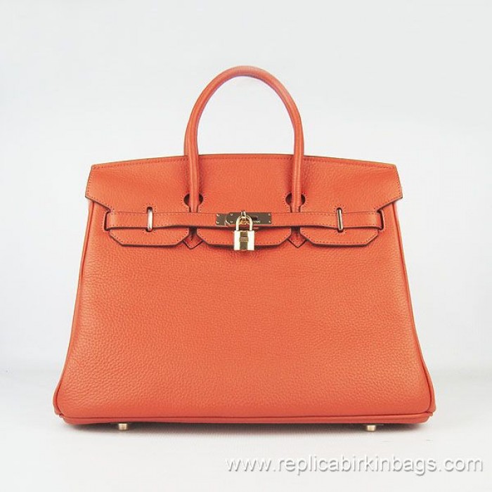 H**mes birkin 35cm togo leather orange