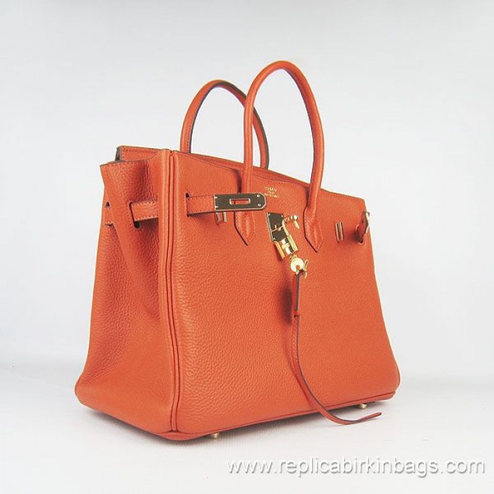 H**mes birkin 35cm togo leather orange