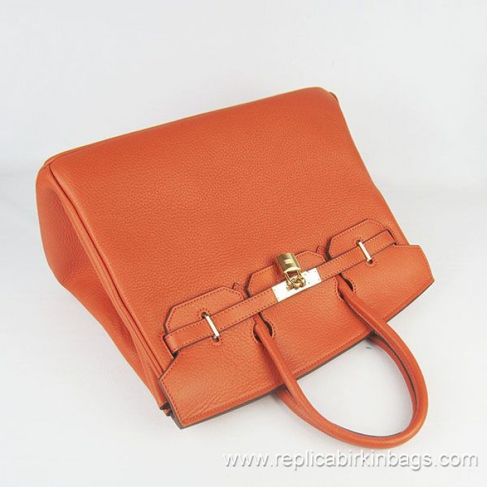 H**mes birkin 35cm togo leather orange