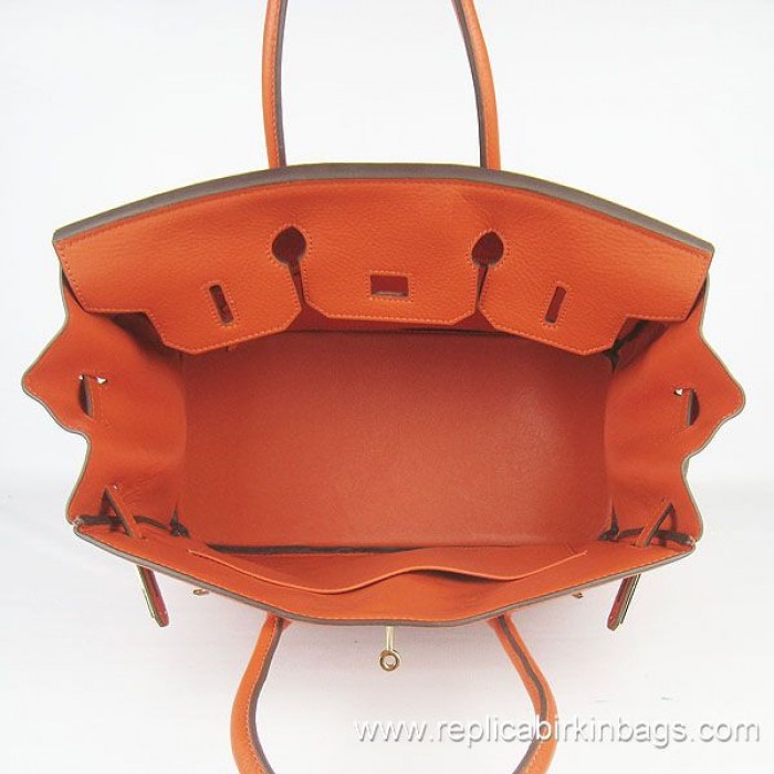 H**mes birkin 35cm togo leather orange