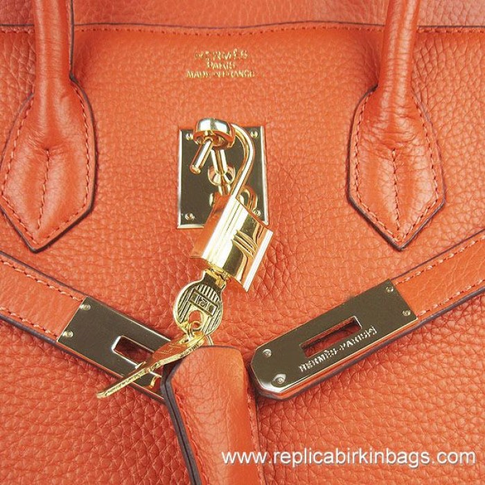 H**mes birkin 35cm togo leather orange