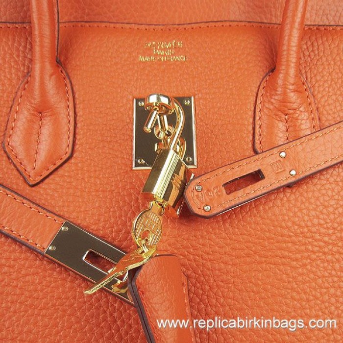 H**mes birkin 35cm togo leather orange