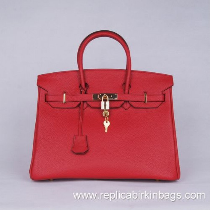 H**mes birkin 35cm togo leather red