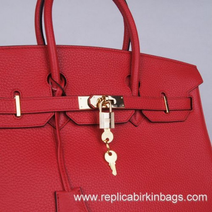 H**mes birkin 35cm togo leather red