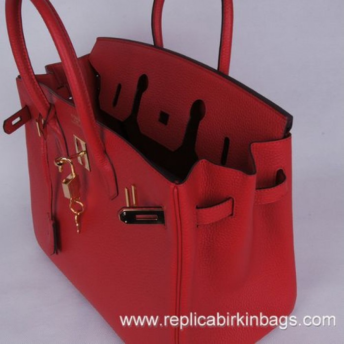 H**mes birkin 35cm togo leather red