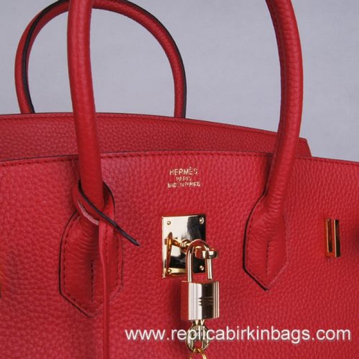 H**mes birkin 35cm togo leather red