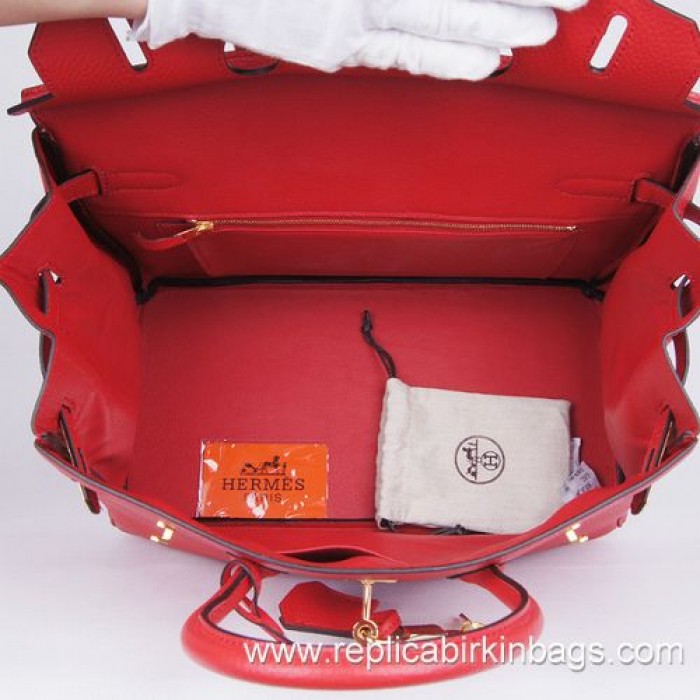 H**mes birkin 35cm togo leather red