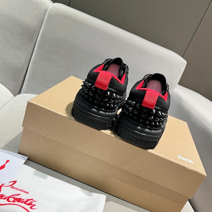 Ch**an louboutin astroloubi black calf leather sneaker