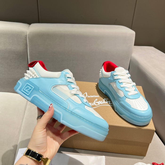 Ch**an louboutin astroloubi blue calf leather sneaker