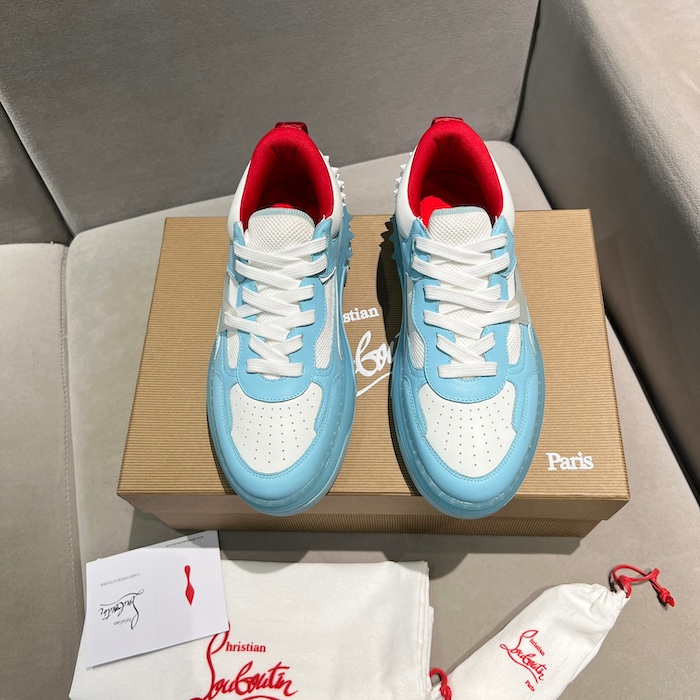 Ch**an louboutin astroloubi blue calf leather sneaker