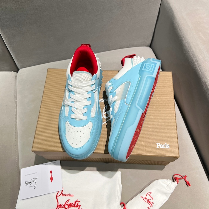 Ch**an louboutin astroloubi blue calf leather sneaker