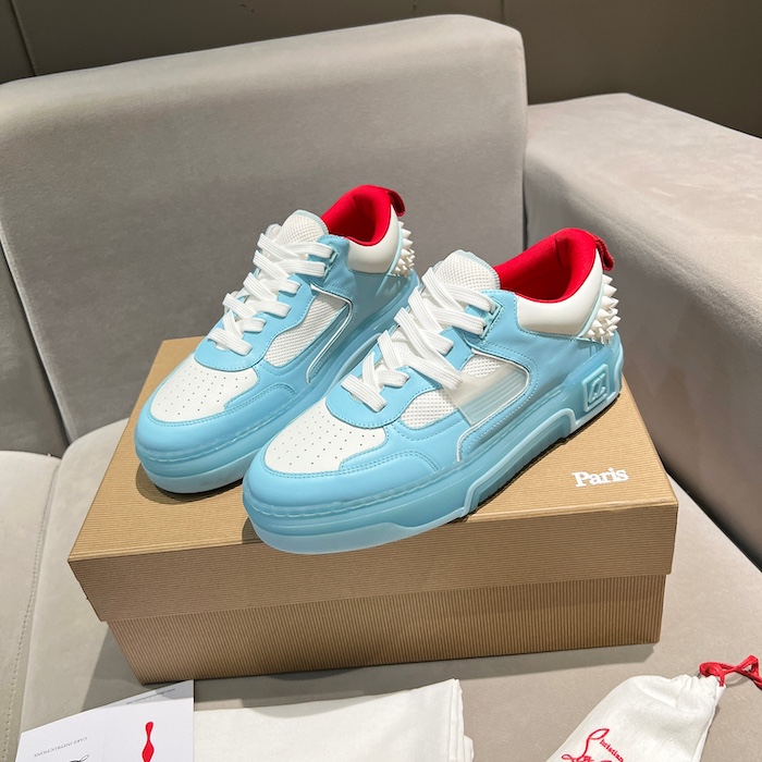 Ch**an louboutin astroloubi blue calf leather sneaker