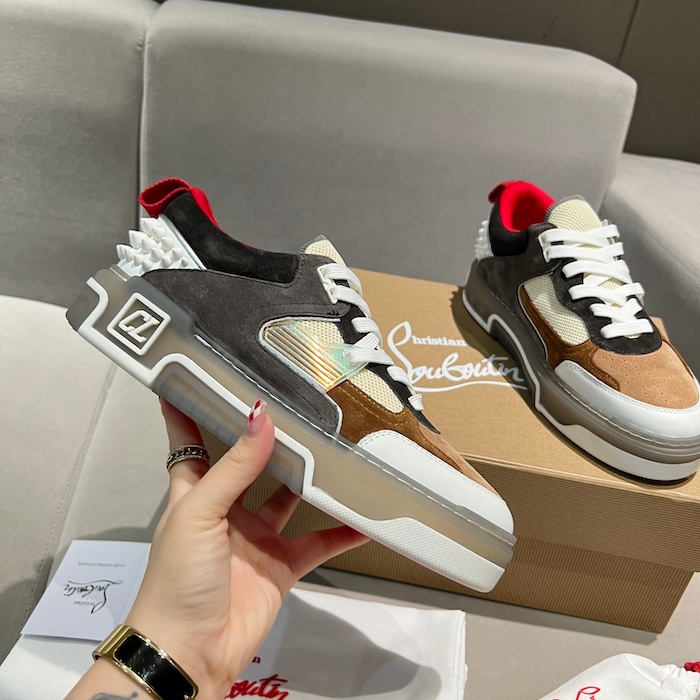 Ch**an louboutin astroloubi multicolor calf leather sneaker