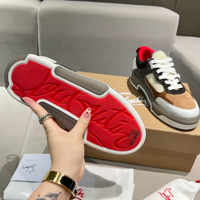 Ch**an louboutin astroloubi multicolor calf leather sneaker
