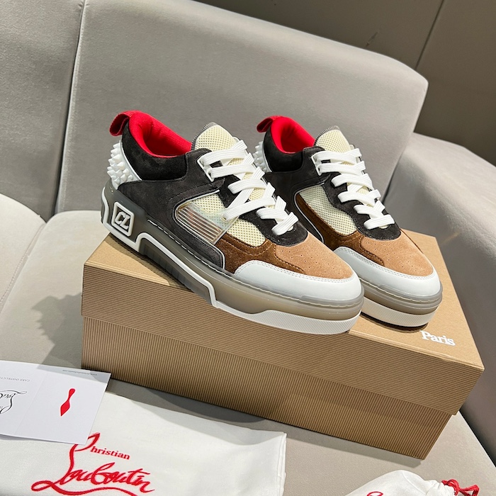 Ch**an louboutin astroloubi multicolor calf leather sneaker