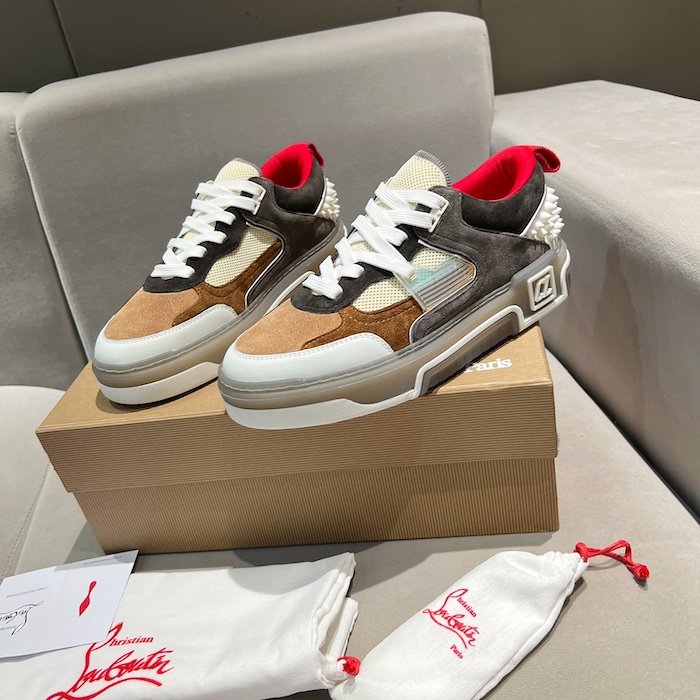 Ch**an louboutin astroloubi multicolor calf leather sneaker
