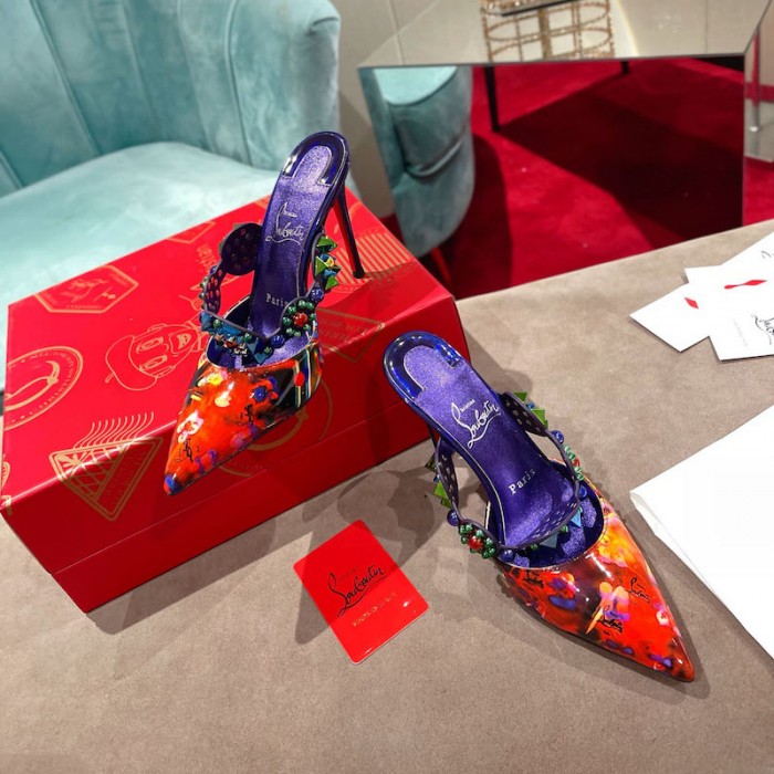 top quality Ch**an louboutin mmiss goldora patent leather pump 100mm