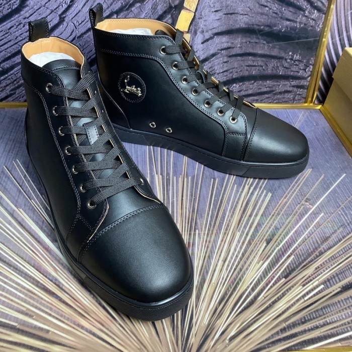 Ch**an louboutin l**is sneakers calf leather black