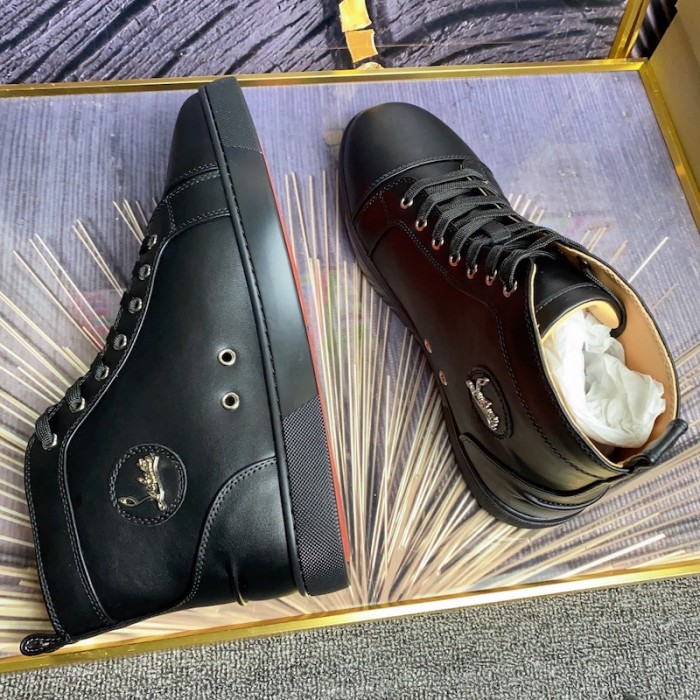 Ch**an louboutin l**is sneakers calf leather black