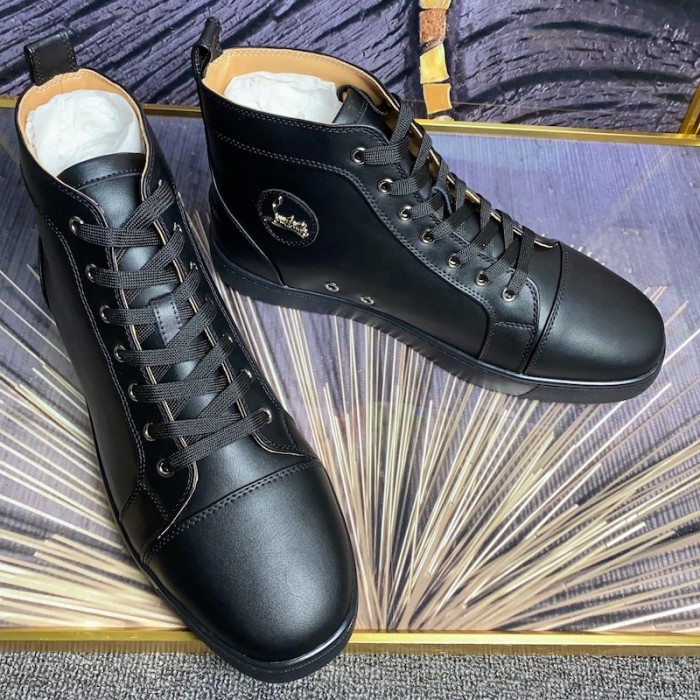 Ch**an louboutin l**is sneakers calf leather black