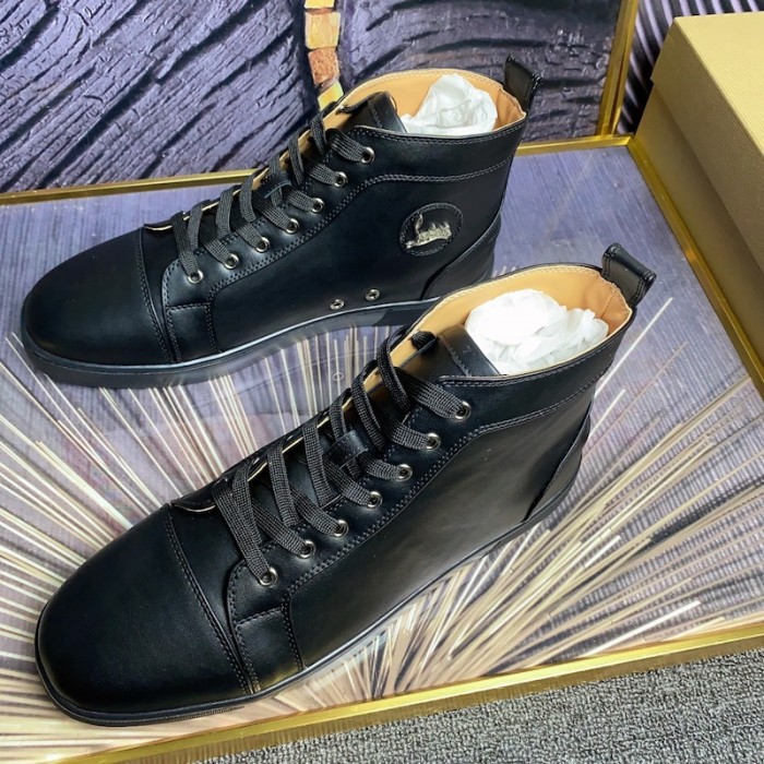 Ch**an louboutin l**is sneakers calf leather black