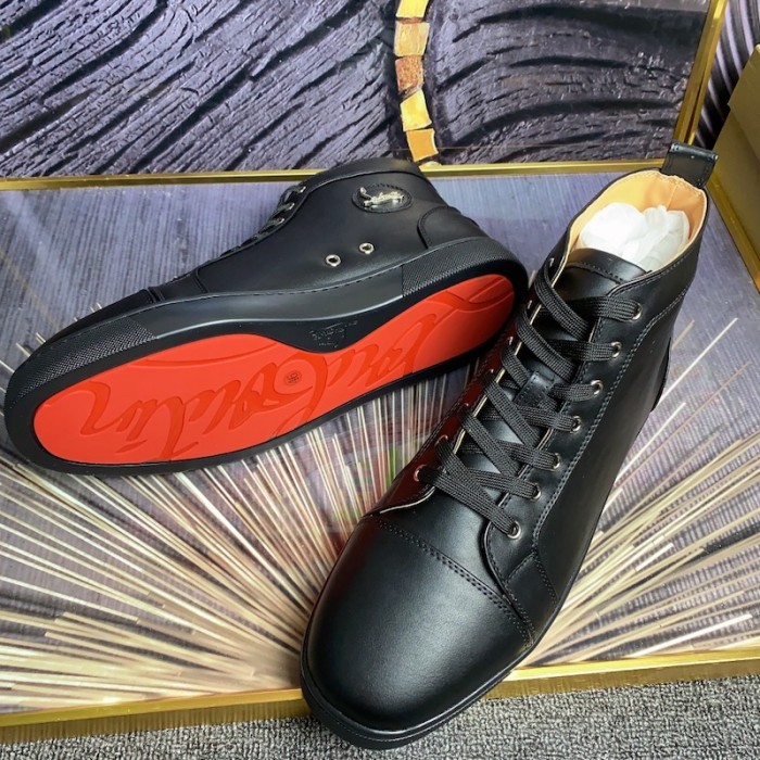 Ch**an louboutin l**is sneakers calf leather black