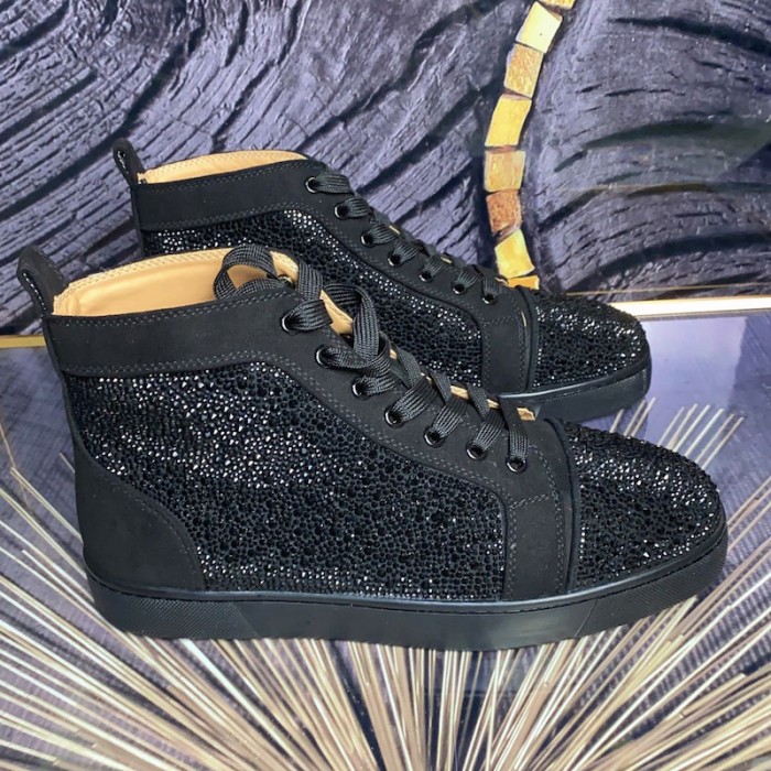 Ch**an louboutin l**is strass sneakers black