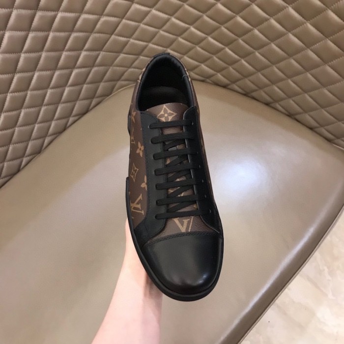 l**is V*t*n monogram canvas match-up sneaker